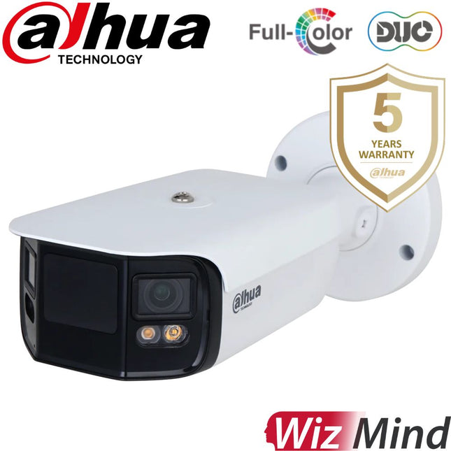 Dahua Security Camera: 2x 4MP Full-color Duo Splicing WizMind Network Camera - DH-IPC-PFW5849-A180-E2-ASTE