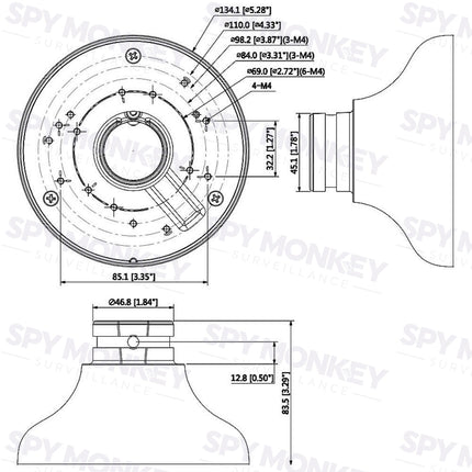 Dahua Adapter Plate - DH-AC-PFA106