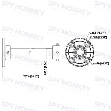 Dahua Ceiling Mount Bracket - DH-AC-PFB220C