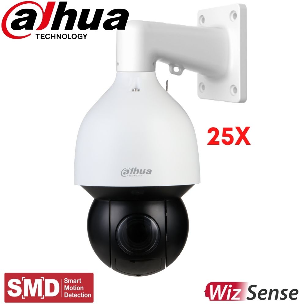 Dahua Security Camera: 2MP PTZ, WizSense + Starlight, 25X Zoom - DH-SD49225XA-HNR-S2