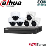 Dahua 3X66 Security System: 8CH 8MP Lite NVR, 3 x 6MP Dome 3 x 6MP Turret, Starlight, SMD 4.0, AI SSA