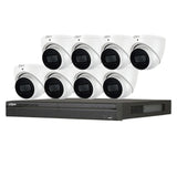 Dahua 3X66 Security System: 8CH 8MP Lite NVR, 8 x 6MP Turret Camera, Starlight, SMD 4.0, AI SSA