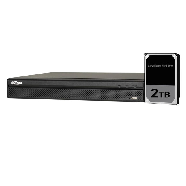 Dahua 4 Channel Network Video Recorder: 8MP, XVR - DH-XVR5104H-4KL-X-2TB