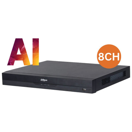 Dahua 8-Channel Network Video Recorder: 16MP, WizSense Pro Series, Quick-Pick - DHI-NVR4208-8P-AI/ANZ