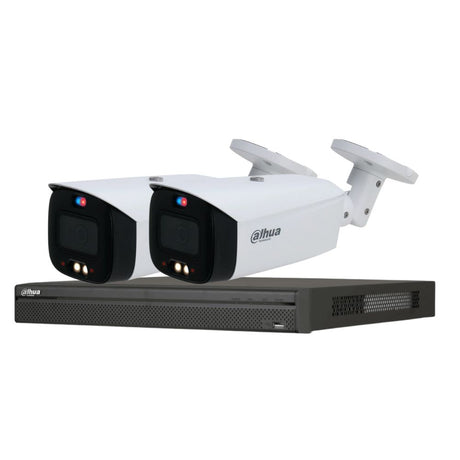 Dahua TIOC 2.0 Security System: 8CH 12MP Pro NVR, 2 x 8MP Bullet Camera, Full-Colour, SMD 3.0