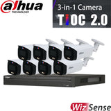 Dahua TIOC 2.0 Security System: 8CH 12MP Pro NVR, 8 x 8MP Bullet Camera, Full-Colour, SMD 3.0
