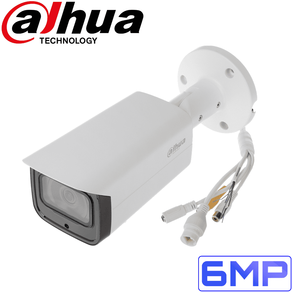 Dahua IPC-HFW4631T-ASE Security Camera: 6MP Fixed Lens Mini-Bullet, IR 80m