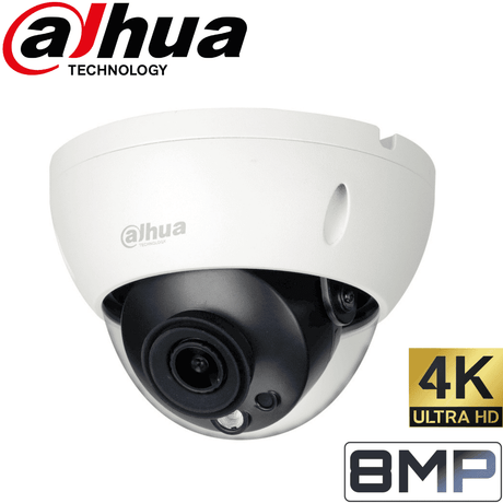 Dahua IPC-HDBW1831R Security Camera: 8MP(4K) Ultra HD Dome, 2.8mm