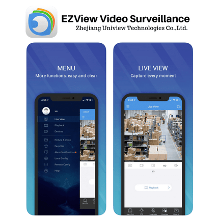 Uniview 8 Channel Security System: 4K NVR, 6 x 5MP Turret Cameras, 4TB HDD