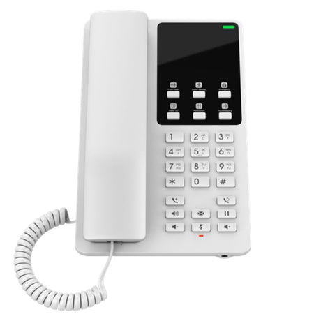 Grandstream Desktop Hotel Phone w/ Built-In-WiFi - White - GHP620W
