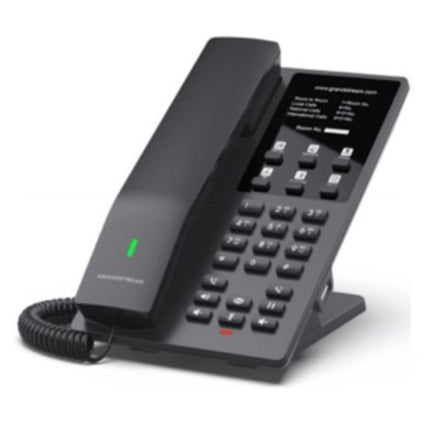 Grandstream Desktop Hotel Phone w/ Built-In WiFi - Black - GHP621W