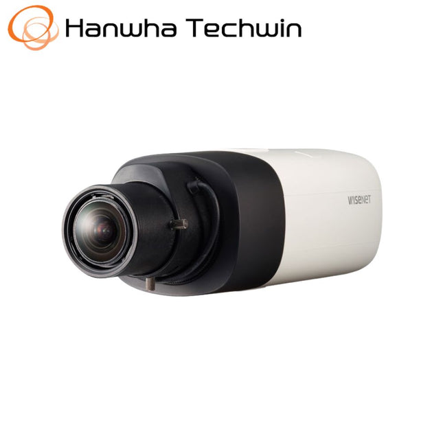 Hanwha Wisenet 2MP Indoor Box Camera, Extralux, H.265, 150dB WDR, No Lens - HAN-XNB-6005