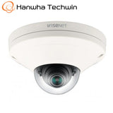 Hanwha Wisenet 2MP Outdoor Mini Dome Camera, H.265, 60fps, 150dB WDR, 2.8mm - XNV-6011