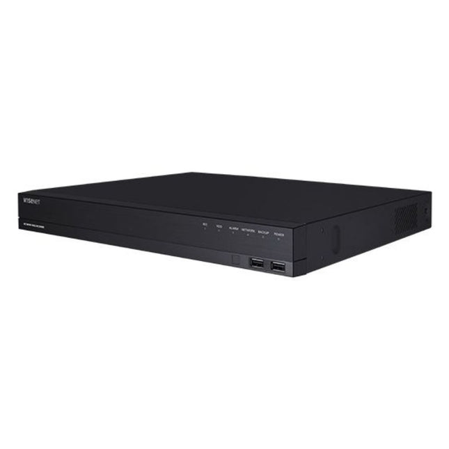 Hanwha Wisenet New-Q 16VH 4K PoE NVR, H.265, 128Mbps, 3TB HDD (2 SATA 12TB max) - QRN-1620S