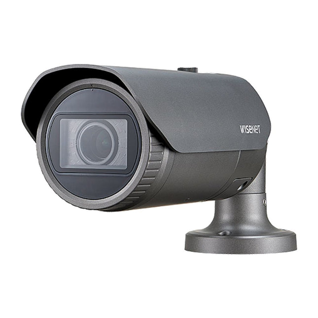 Hanwha Wisenet New-Q 5MP Outdoor VF Bullet Camera, WDR, H.265, 30m IR, IP66, 3.2-10mm - QNO-8080R