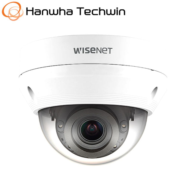 Hanwha Wisenet New-Q 5MP Outdoor VF Dome Camera, H.265, 30m IR, IP66, IK10, 3.2-10mm - QNV-8080R