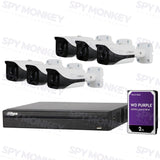 Dahua 8 Channel Security Kit: 8MP(4K Ultra HD) NVR, 6 X 6MP Bullet Cameras, 2TB HDD