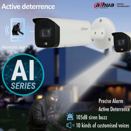 Dahua Security Camera: 5MP Bullet, 2.8mm, WizMind AI - DH-IPC-HFW5541TP-AS-PV-0280B