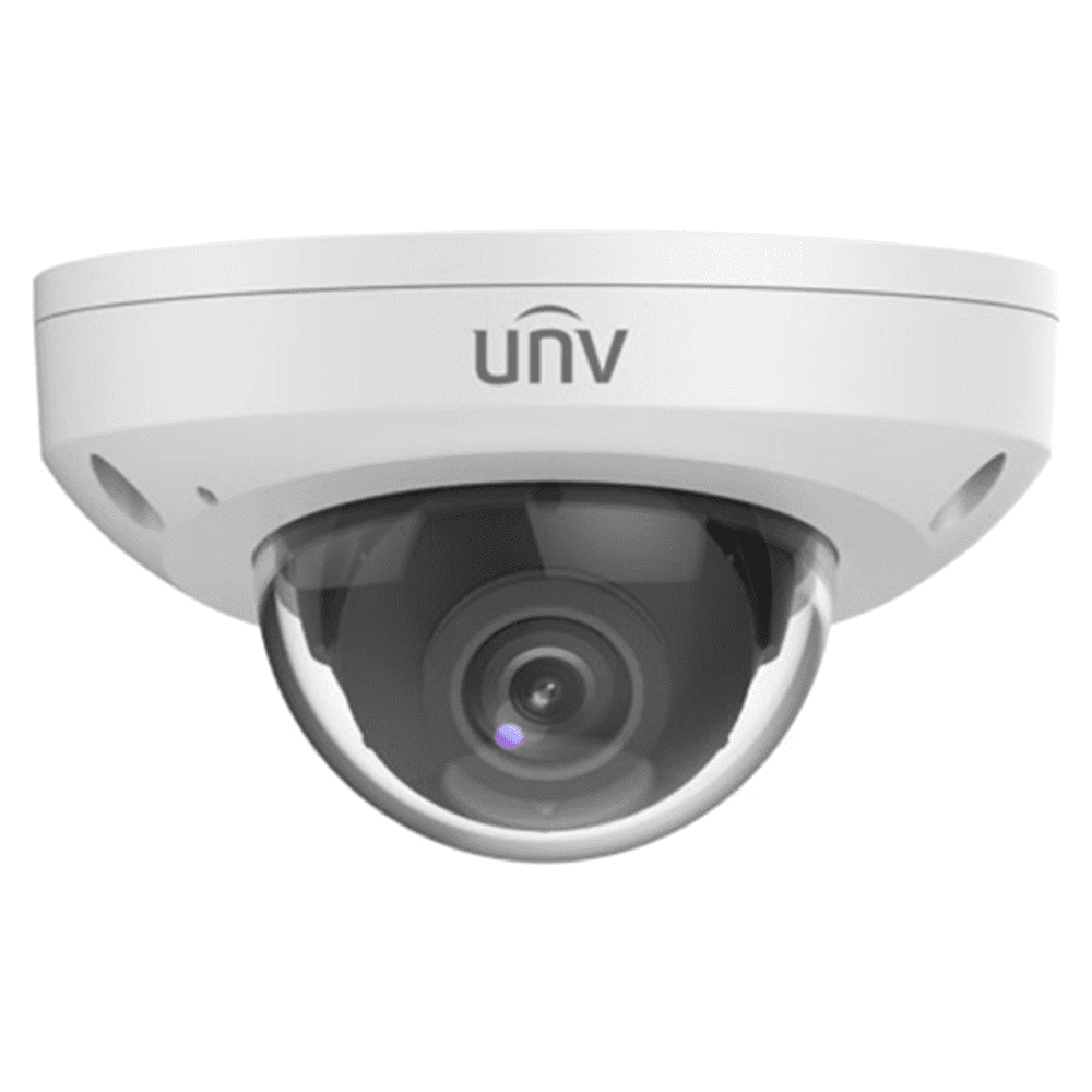 Uniview Security Camera: 4MP Mini Dome, IK10, Night Vision