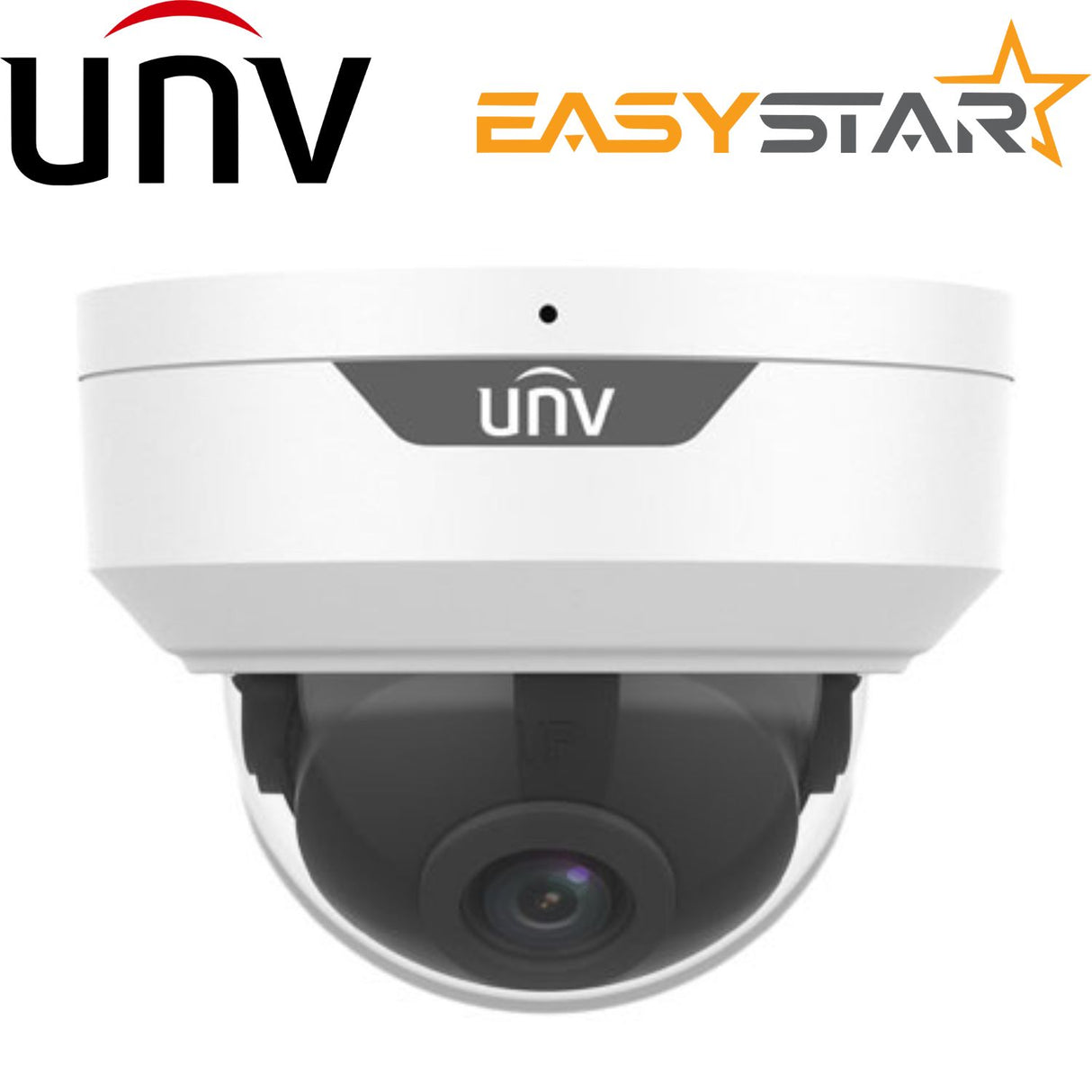 Uniview Security Camera: 5MP Dome, Easystar Series, Fixed Lens - IPC325LE-ADF28K-G