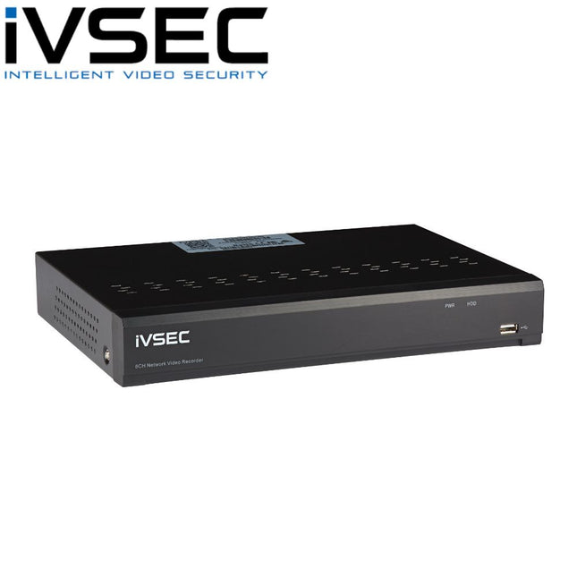 IVSEC NR308XD 8-Channel PoE NVR, 12MP, 8 PoE Ports, 2 HDD Bays, H.265+, IVS Analytics