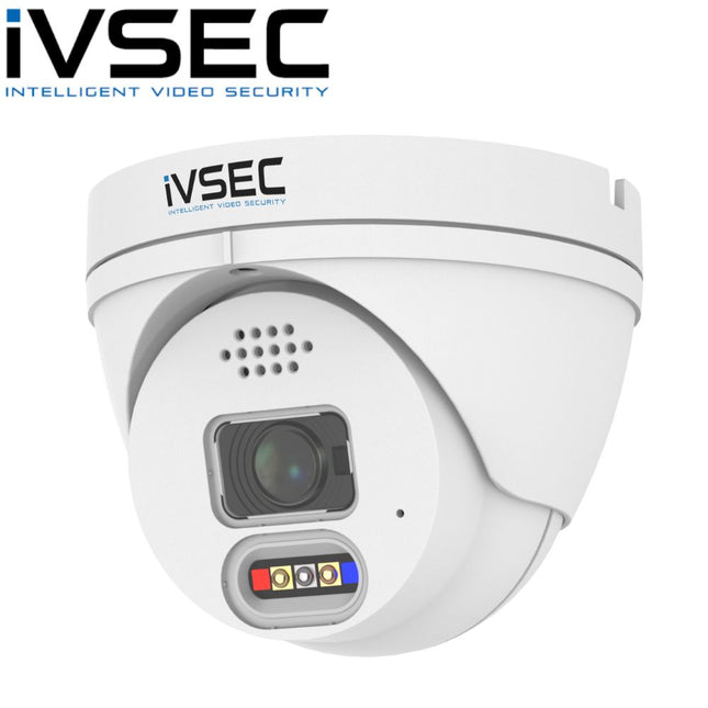 IVSEC Security Camera: 4MP Turret, 2.8mm, Smart Motion Detection, IP66 - NC119XA