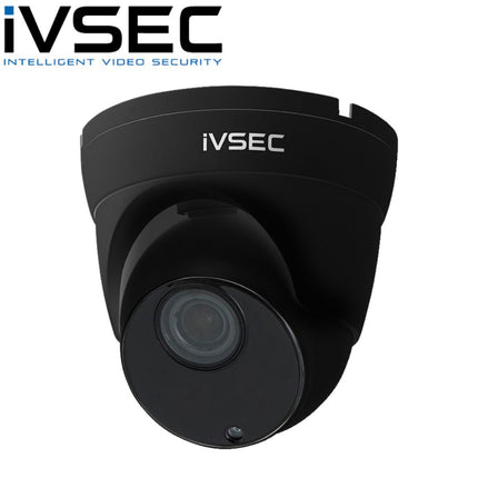 IVSEC Security Camera: 8MP Motorised Turret, 2.8-12mm - IVNC512XD-BLK