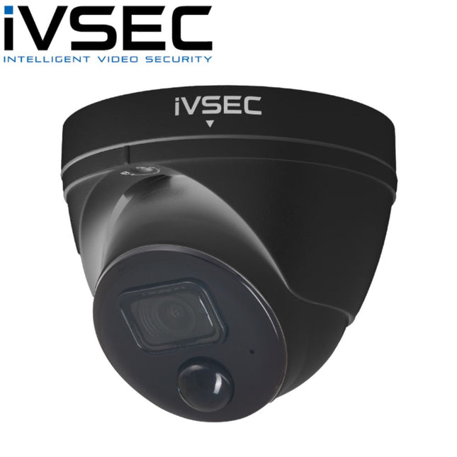 IVSEC Security Camera: 8MP Turret fixed, 3.6mm, IVS Human/Vehicle Detection, IP66 - NC323XD-BLK