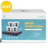 Uniarch 8CH Kit With 4 X 6MP Starlight Turret (in A Kit Box) - KIT-UNA-8063W