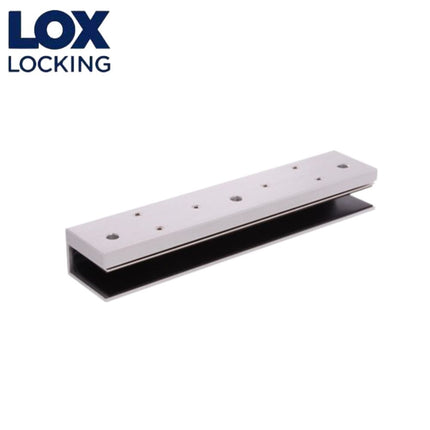 LOX Glass Door U-Bracket for 12mm Glass, includes Dress Plate, suit 3500 Series - LAMGB412