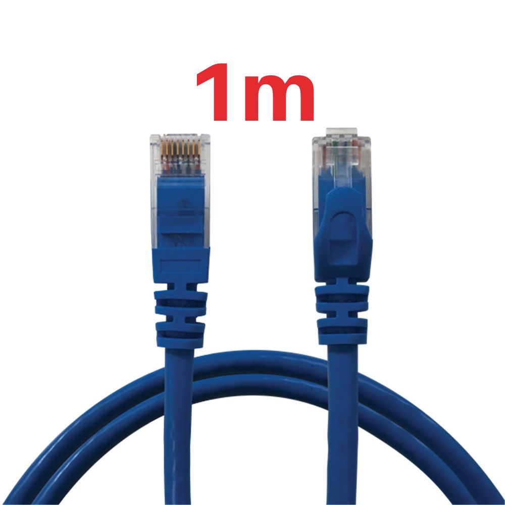 CAT6 Ethernet Cable: PreTerminated Plug and Play - 1m