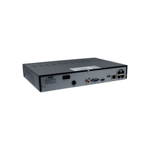 IVSEC Security System: 2x 8MP Adv. Deter, Full-Colour, Black Turrets, 4-Channel 8MP NVR, SMD