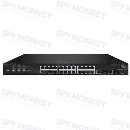Uniview PoE Switch: 24 PoE Ports, 100Mbps
