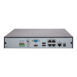 Uniview 4 Channel Network Video Recorder: 8MP (4K Ultra HD) - NVR301-04-P4