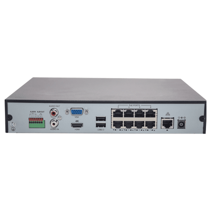 Uniview 8/16 Channel Security System: 8MP NVR, 8 x 5MP (Super HD) Easy Turret Cams, 2TB HDD