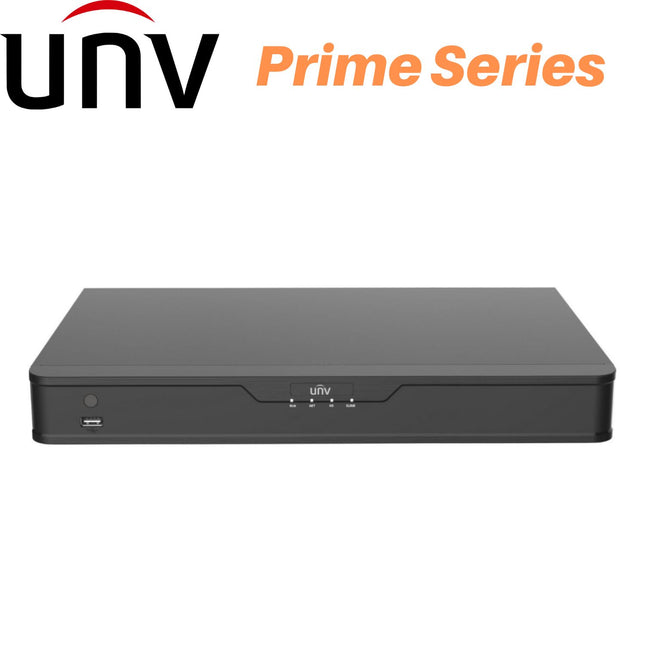 Uniview 16 Channel Network Video Recorder: 12MP Ultra HD Prime Series - NVR302-16E-P16-B