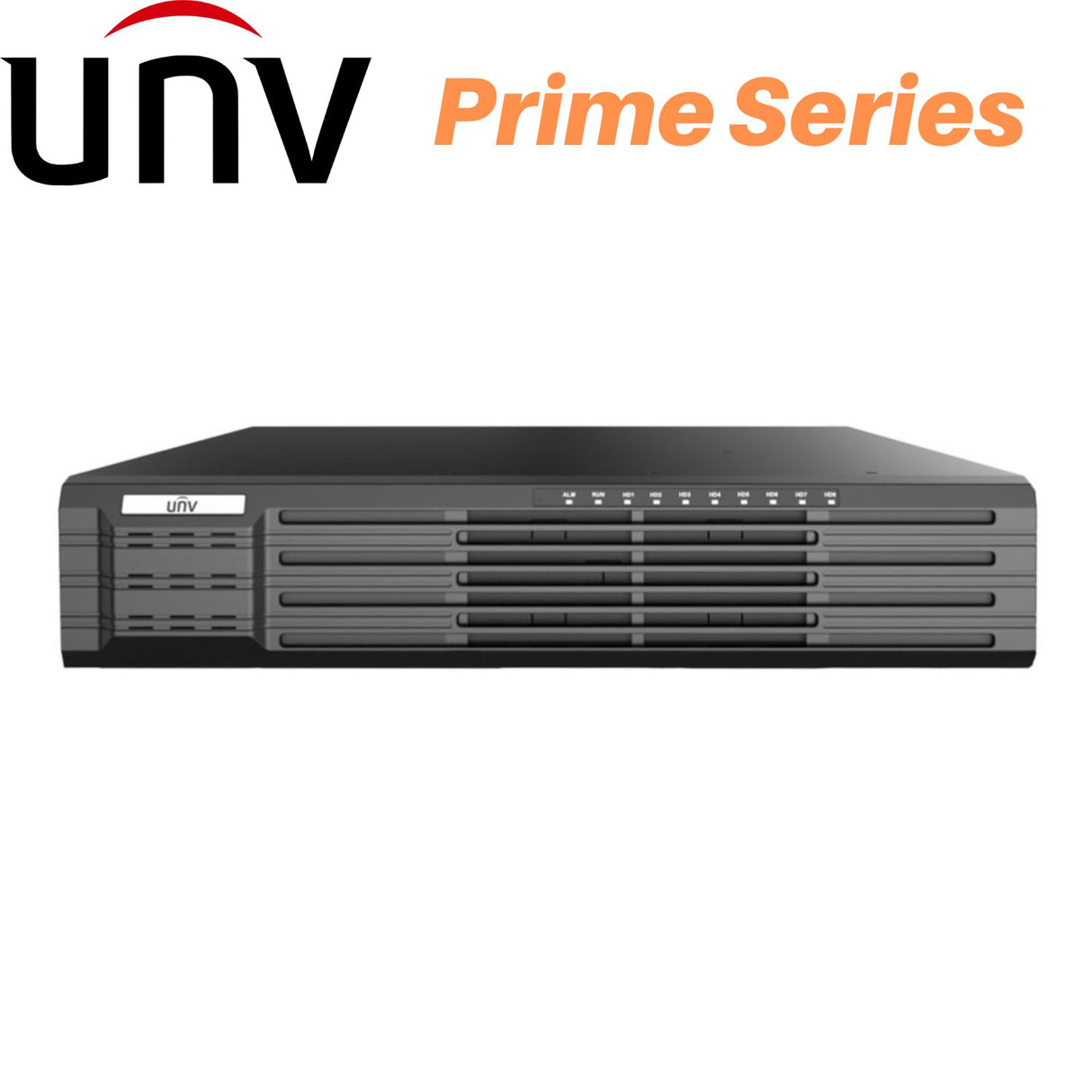 Uniview NVR308-64R-B - 64 Channels: 8 SATA, 16xPoE, Prime Series - NVR308-64R-B