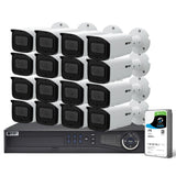VIP Vision 16-Channel Security Kit: 12MP NVR, 16 X 2MP Fixed Bullet, Professional Series - NVRKIT-P1624F
