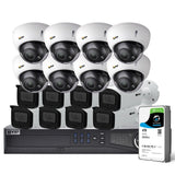 VIP Vision 16-Channel Security Kit: 12MP NVR, 16 X 4MP Motorised Dome/Bullet, Professional Series - NVRKIT-P1644M