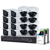 VIP Vision 16-Channel Security Kit: 12MP NVR, 16 X 8MP Motorised Dome/Bullet, Professional Series - NVRKIT-P1688M