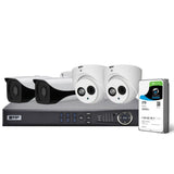 VIP Vision Pro 4 Channel Security Kit: 8MP NVR, 2 X 8MP Bullet, 2 X 8MP Turret, 2TB HDD