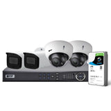 VIP Vision Pro 4 Channel Security Kit: 8MP NVR, 2 X 8MP VF Bullet, 2 X 8MP VF Dome, 2TB HDD