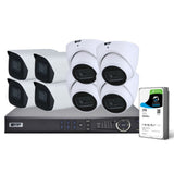 VIP Vision 8-Channel Security Kit: 12MP NVR, 8 X 4MP Fixed Bullet/Turret, Professional Series - NVRKIT-P842F
