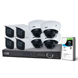 VIP Vision 8-Channel Security Kit: 12MP NVR, 8 X 8MP Motorised Dome/Bullet, Professional Series - NVRKIT-P884M