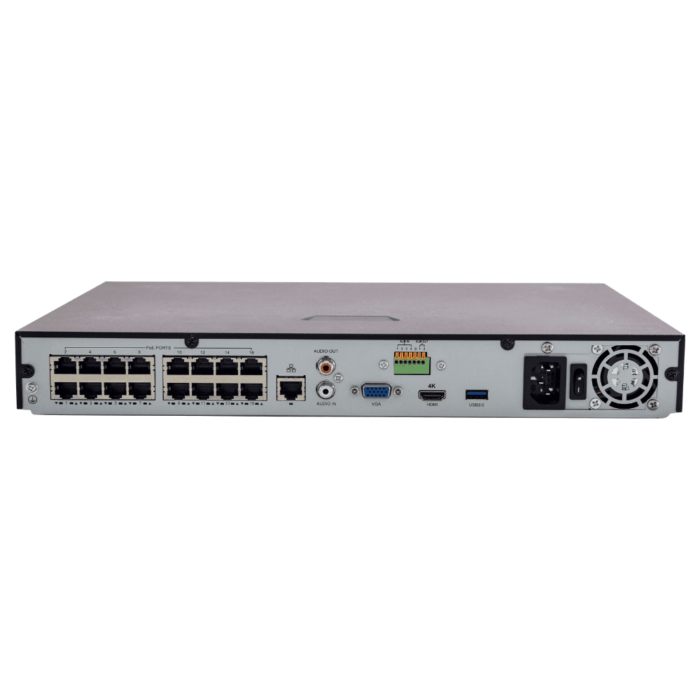 Uniview 16 Channel Network Video Recorder: 8MP (4K) Ultra HD