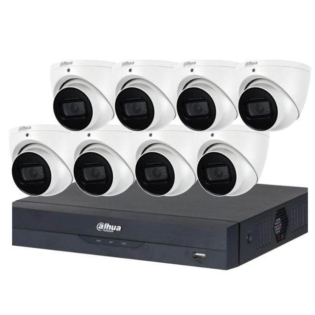 Dahua CCTV Kit: 8x HDW3866EMP-S-AUS, SMD 4.0, Starlight, IR 50m