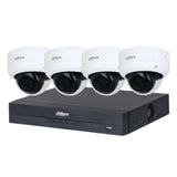 Dahua 2023 Full AI Security System: 4x 6MP Dome 3X66 Cams, 4CH 16MP WizSense NVR