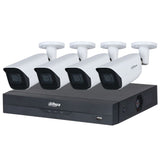 Dahua 2023 Full AI Security System: 4x 6MP Bullet 3X66 Cams, 4CH 16MP WizSense NVR