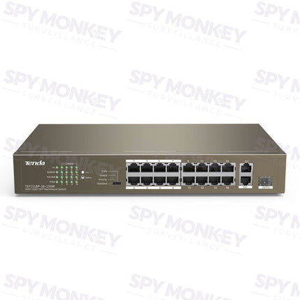 Tenda TN-TEG1116P-16-150W Switch: 16-Port PoE
