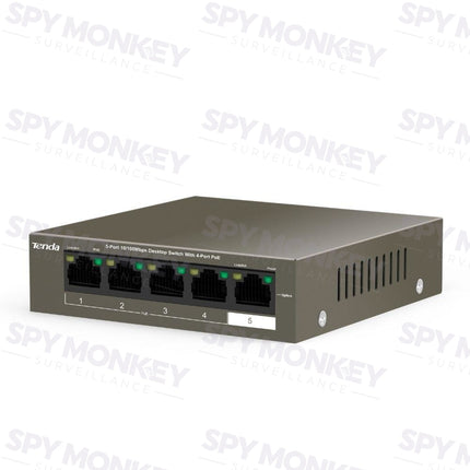 Tenda TEG1105P-4-63W Switch: 5-Port Gigabit with 4-Port PoE
